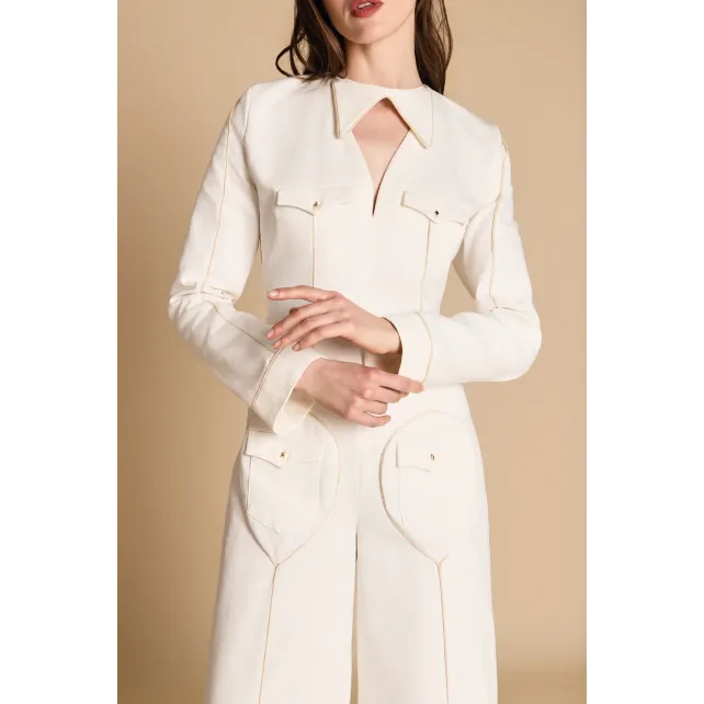 Astrée — Combinaison en denim bio made in France | CLÉCLÉ