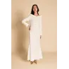 Chrysanthie — Robe longue ivoire made in France | CLÉCLÉ