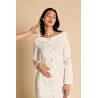 Chrysanthie — Robe longue ivoire made in France | CLÉCLÉ