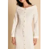 Chrysanthie — Robe longue ivoire made in France | CLÉCLÉ