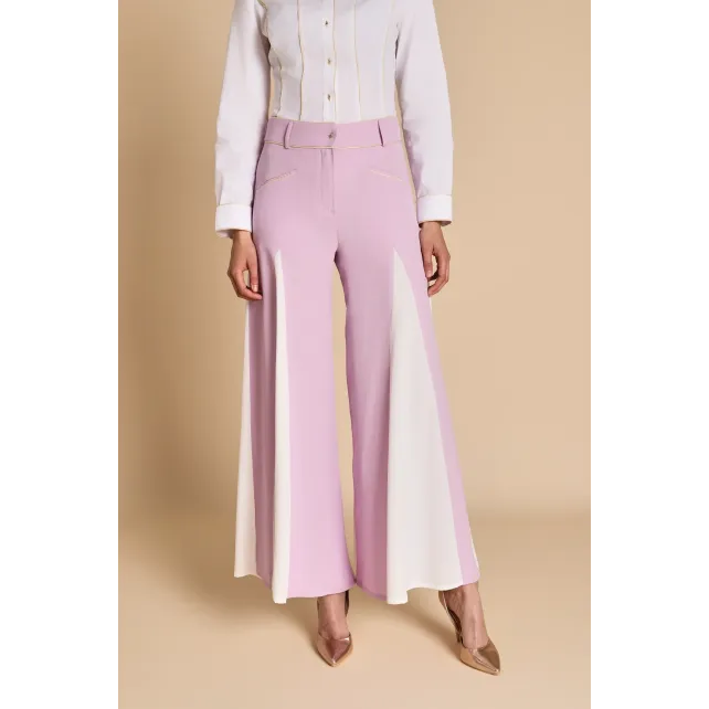 Daphné — Pantalon large violet made in France | CLÉCLÉ