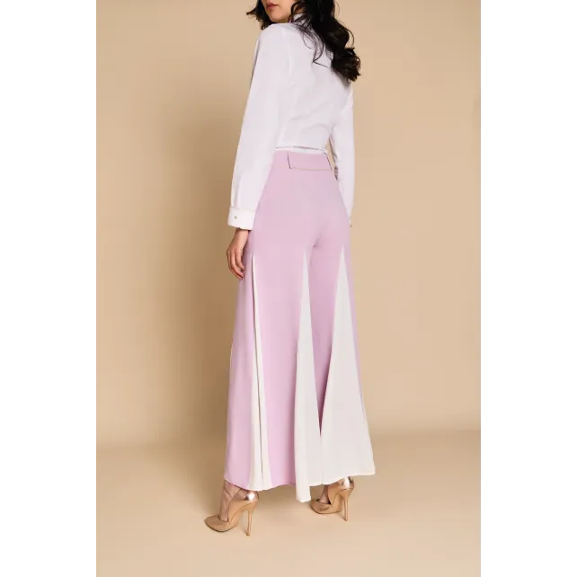 Daphné — Pantalon large violet made in France | CLÉCLÉ