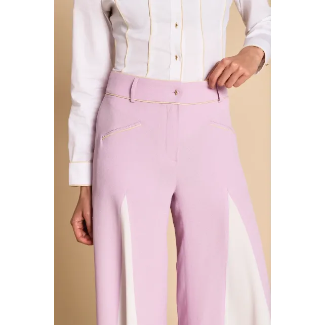 Daphné — Pantalon large violet made in France | CLÉCLÉ